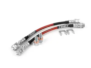 Exact-Fit Stainless Steel Brake Lines - Rear