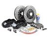 ES#4103 - B5S4S4BBKBXS -  Front Big Brake Kit - Stage 4 - 2-Piece Cross Drilled & Slotted Rotors (352x32) - (NO LONGER AVAILABLE) - Featuring black 6 piston Porsche Cayenne calipers - ECS - 