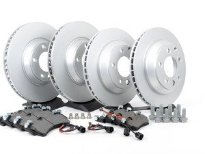 ES#2602307 - 95535140151OEKT - Front & Rear Brake Service Kit - Featuring Zimmermann rotors and Bosch QuietCast brake pads - Assembled By ECS - Porsche