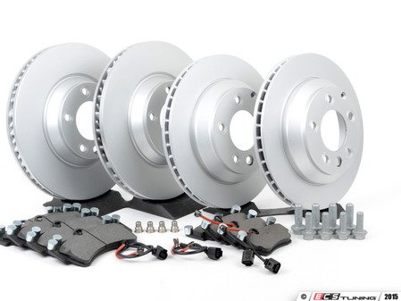 ES#2602307 - 95535140151OEKT - Front & Rear Brake Service Kit - Featuring Zimmermann rotors and Bosch QuietCast brake pads - Assembled By ECS - Porsche