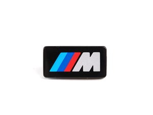 ES#53584 - 32332226479 - M Tech I Steering Wheel Badge - Priced Each - (NO LONGER AVAILABLE) - Push on style "M" emblem - Genuine BMW - 