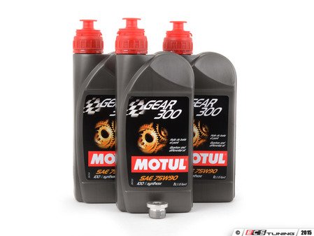 ES#2855474 - G052527A2KT2 - Manual Transmission Fluid Service Kit - Featuring 3 liters of full synthetic Motul 75W-90 fluid and a drain plug to service your transmission. M22x1.5 - Assembled By ECS - Volkswagen