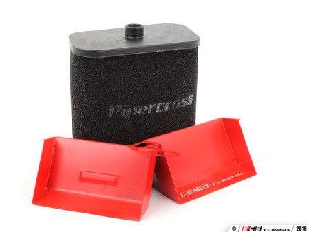 ES#2855467 - 003384ECS02KT1 - Ultimate Performance Air Scoop Kit - red - Includes ECS Performance Air Scoops and a Pipercross Performance Air Filter! - Assembled By ECS - BMW