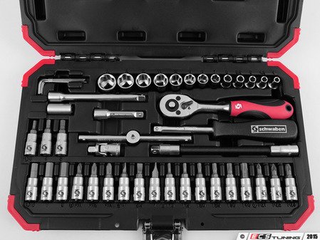 ES#2823235 - 010747SCH01A - Schwaben 46 Piece 1/4" Drive Set - Get the job done quickly and correctly with this specialty tool set from Schwaben. - Schwaben - Audi BMW Volkswagen Mercedes Benz MINI Porsche