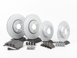 ES#2763083 - 1j0698451psvckt - Front & Rear Brake Service Kit - Featuring genuine rotors and pads. - Genuine Volkswagen Audi - Volkswagen
