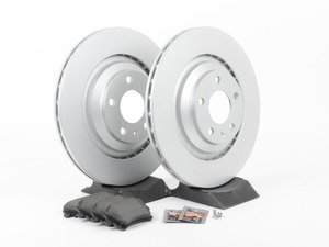 ES#2631411 - 4F0615601FKT4 - Rear Brake Service Kit - Featuring Meyle rotors and ECS DD23 "Daily Driver" ceramic pads. - Assembled By ECS - Audi