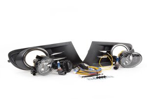 ES#2838997 - 1K0998022KT1 - Fog Light Conversion Kit - With Genuine Fogs & White Light - Complete kit to install fog lights on your MK6 Golf or Jetta SportWagen, featuring Genuine fog light housings. - Assembled By ECS - Volkswagen
