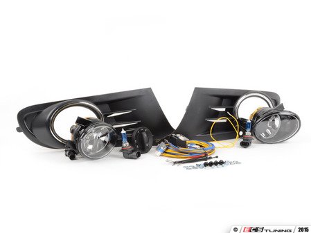 ES#2838997 - 1K0998022KT1 - Fog Light Conversion Kit - With Genuine Fogs & White Light - Complete kit to install fog lights on your MK6 Golf or Jetta SportWagen, featuring Genuine fog light housings. - Assembled By ECS - Volkswagen