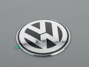 ES#298355 - 1C0853630KWV9 - Rear VW Emblem - Chrome/Grey - Found on the hatch - Genuine Volkswagen Audi - Volkswagen