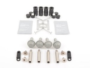 ES#2842061 - 34111153198aKT - Rear Pad And Rotor Installation Kit - Includes everything to install new rear brakes including guide bolts and bushings - Assembled By ECS - BMW