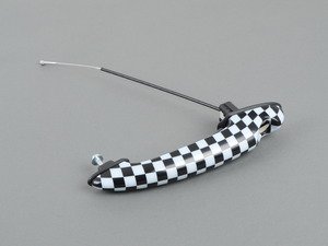 ES#88851 - 51210422089 - Door Handle Checkered - Left  - (NO LONGER AVAILABLE) - Checkered design for the door handle - Genuine MINI - 