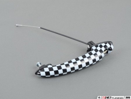 ES#88851 - 51210422089 - Door Handle Checkered - Left  - (NO LONGER AVAILABLE) - Checkered design for the door handle - Genuine MINI - 