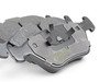 ES#2771136 - HB135R.770 - Front High Performance Brake Pad Set - Street Race - (NO LONGER AVAILABLE) - Ideal for those who want a performance pad worthy of track day and street driving - Hawk - 