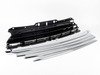 ES#2145270 - 63132209506 - Front Brackets And Grille - Chrome - Used with the additional fog / rally light install kit - Genuine MINI - MINI