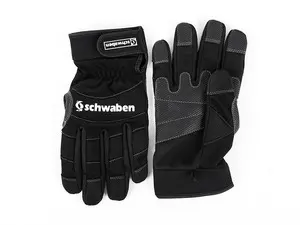 Schwaben Black Mechanics Work Gloves - Large