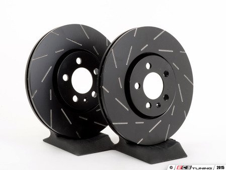 ES#522996 - USR818 - Front USR Series Sport Slotted Rotors - Pair (288x25) - Upgrade to a Turbo slotted rotor for improved braking - EBC - Volkswagen