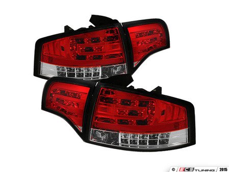 ES#2842105 - YDAA406G2LEDRC - Led Tail Light Set - Red/Clear - Upgrade your exterior looks - Spyder - Audi