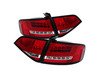 ES#2842113 - YDAA409LLEDRC - LED Tail Light Set - Red/Clear - Upgrade your exterior looks - Spyder - Audi