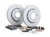 ES#2765727 - 8N0615601BKT8 - Rear Brake Service Kit (256x22) - Featuring Zimmerman rotors and ECS EP24 Enthusiast Performance pads - Assembled By ECS - Volkswagen
