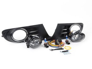 ES#1905668 - 1K0998022 - Fog Light Conversion Kit - white light - Complete kit to install fog lights on your MK6 Golf or Jetta SportWagen - Assembled By ECS - Volkswagen