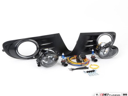 ES#1905668 - 1K0998022 - Fog Light Conversion Kit - white light - Complete kit to install fog lights on your MK6 Golf or Jetta SportWagen - Assembled By ECS - Volkswagen