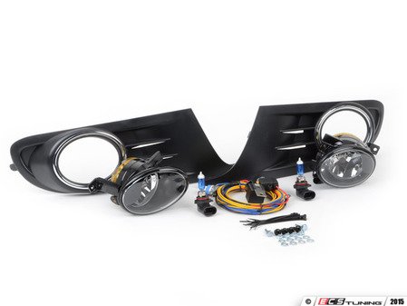 ES#2569860 - 1K0998022 - Fog Light Conversion Kit - With Genuine Fogs & White Light - Complete kit to install fog lights on your MK6 Golf or Jetta SportWagen, featuring Genuine fog light housings. - Assembled By ECS - Volkswagen