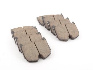 ES#3161632 - EUR983 - Front Euro Ceramic Brake Pad Set - Ceramic composite developed to meet low dust & noise requirements. Does not include brake pad wear sensors. - Akebono - Mercedes Benz