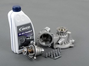 ES#2792716 - 11517531859KT - Water Pump Replacement Kit  - Includes water pump, thermostat and coolant - Assembled By ECS - BMW
