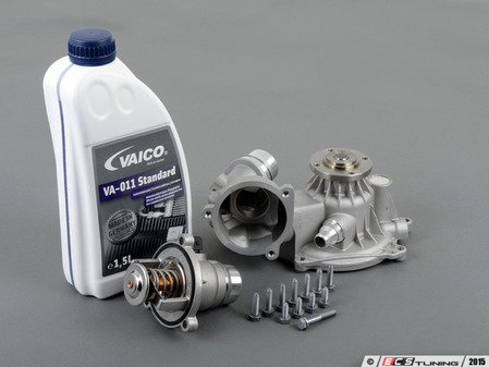 ES#2792716 - 11517531859KT - Water Pump Replacement Kit  - Includes water pump, thermostat and coolant - Assembled By ECS - BMW