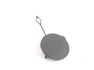 ES#2683933 - 51129808961 - Tow Hook Flap Left - Rear bumper  - Mounts to the bumper and covers the tow hitch mount, primed and ready to paint - Genuine MINI - MINI