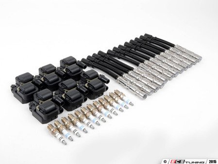 ES#2777640 - 0041595003KT8 - Ignition Service Kit - With Coil Packs - Includes Six (6) Bosch Coil Packs, Twelve (12) Bosch Spark Plugs and Twelve (12) Prenco Ignition Coil Wires - Assembled By ECS - Mercedes Benz