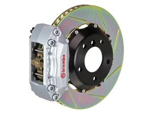 ES#2849818 - 1F2.6003A3 - Front Brembo GT 4 Piston Big Brake Kit (328x28mm) - Upgrade to 2 piece rotors (slotted), 4 piston calipers (silver), & high performance Brembo pads - Brembo - MINI