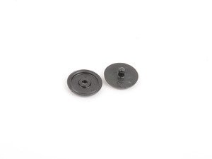 ES#359161 - 443857847B4PK - Seat belt stopper button - Sabre (black) - Priced Each - Located on the seat belt strap as a stop for the buckle - Genuine Volkswagen Audi - Audi