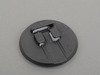ES#2543402 - 51142222732 - MINI Laurel Grille Badge - White / Black - (NO LONGER AVAILABLE) - Classic style badge for your new MINI - Genuine MINI - 