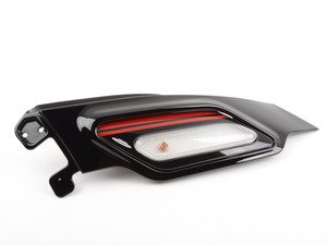ES#2775578 - 51139812909 - Side Carrier Turn Signal Trim JCW Black - Left - Mounts to the quarter panel location - Genuine MINI - MINI