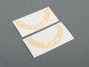 ES#2839760 - E33YELLOW - Tow Sticker Pair - Yellow - Replacement tow stickers for you Rennline folding tow hook - Rennline - Audi BMW Volkswagen MINI Porsche