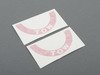 ES#2839759 - E33RED - Tow Sticker Pair - Red - Replacement tow stickers for you Rennline folding tow hook - Rennline - Audi BMW Volkswagen MINI Porsche