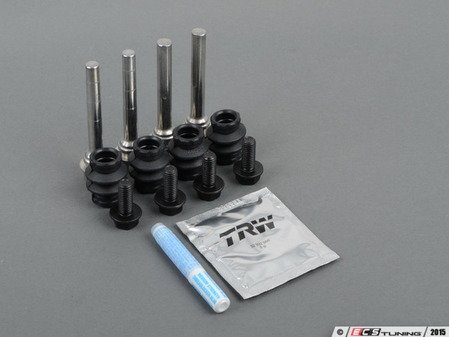ES#2836691 - ST1160KT - Rear Guide Pin Boot Kit - With Hardware - Includes guide pins, bolts, and boots, services both sides - Assembled By ECS - Audi Volkswagen