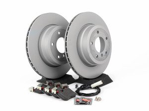 ES#2713377 - 34116778647KT4 - Rear Brake Service Kit - Featuring Zimmermann rotors and ECS DD23 "Daily Driver" ceramic pads. - Assembled By ECS - BMW