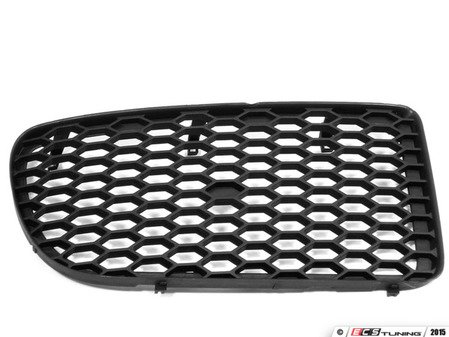 ES#9812 - 1J0853666jB41 - R32 Front Bumper Grille - (NO LONGER AVAILABLE) - Right (Passenger) Location-Satin Black - Genuine Volkswagen Audi - 