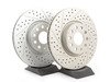 ES#8708 - 1K0698000 - Front Big Brake Kit - Cross Drilled & Slotted GEOMET Rotors (312x25) - Upgrade from 288mm to 312mm rotors. Reuses factory calipers, pads, and hardware! - Assembled By ECS - Volkswagen