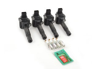 ES#2763210 - 0001502980KT2 - 2003-2005 C230 Ignition Service Kit - Includes four Beru coil packs and four NGK spark plugs - Assembled By ECS - Mercedes Benz