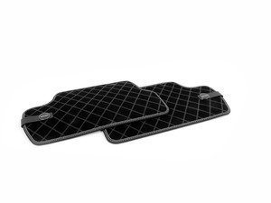 ES#2714981 - 51472354176 - Essentials Rear Carpet Factory Floor Mats Set Black - Priced As Set - Replace or upgrade to factory MINI mats - Genuine MINI - MINI