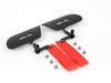 ES#2839594 - DH20BLKRED - RS Style Door Pull Set - Red - Give your interior the racing feel of the Porsche RS models, sold as a pair - Rennline - Volkswagen