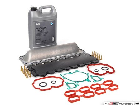 ES#2719003 - 11141742042KT4 - Valley Pan Service Kit - Level 1 - All gaskets needed for a basic valley pan gasket replacement. Features an upgraded valley pan. - Assembled By ECS - BMW