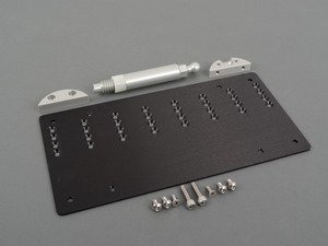 ES#2839675 - E10701290165MM - Tow Hook Mounted License Plate Bracket - (NO LONGER AVAILABLE) - Keep your front bumper free of holes and allow your front plate to be easily removed for shows or photo shoots - Rennline - 