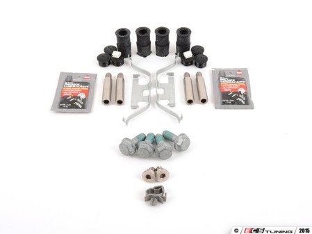 ES#2582056 - E9XREARPDRTKT - Rear Pad And Rotor Installation Kit - Everything you need to install new rotors and pads using all new components - Assembled By ECS - BMW