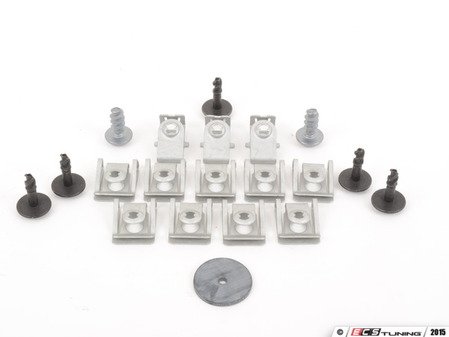 ES#2731907 - N90967502KT - front Belly Pan installation Hardware kit - Includes the necessary hardware to secure the belly pan to the vehicle - Genuine Volkswagen Audi - Audi