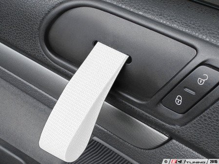 ES#2839595 - DH20BLKWHT - RS Style Door Pull Set - White - Give your interior the racing feel of the Porsche RS models, sold as a pair - Rennline - Volkswagen