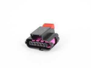 ES#485331 - 8K0973706 - Throttle pedal connector housing - Black 6-Pin housing - Genuine Volkswagen Audi - Audi